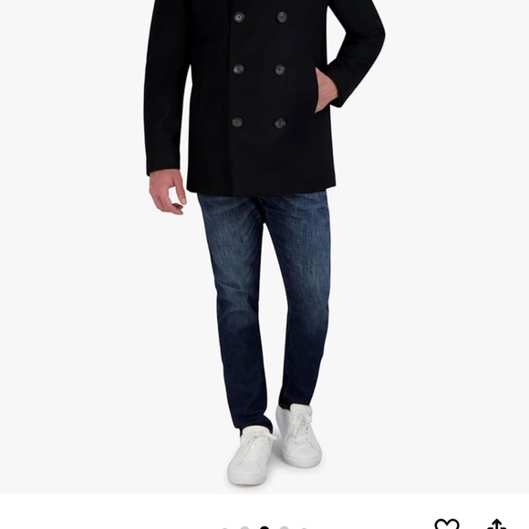 Nautica Men’s Classic Double Breasted Peacoat - Picture 3 of 10